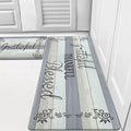 HEBE Anti Fatigue Kitchen Mat Set of 2 Non Slip Cushioned Kitchen Mats by HEBE