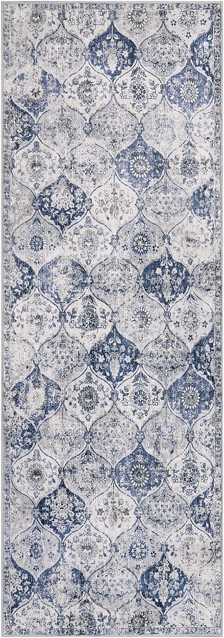 Lahome Moroccan Trellis Washable Runner Rug, 2x6 Kitchen Runners - Image 3