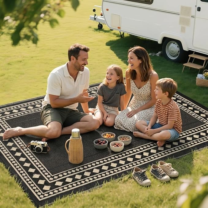 RURALITY Outdoor Rug 9x12 Waterproof - Image 7