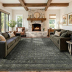 9x12 Washable Area Rug for Living Room, Extra Large, Durable Low Pile Non Slip - Image 4