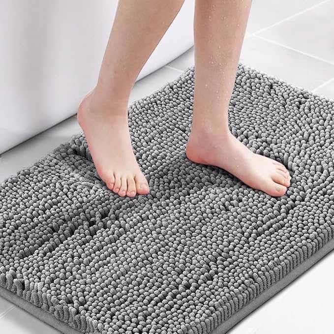 H.VERSAILTEX Microfiber Bath Rugs Chenille Floor Mat Ultra Soft Washable by HVERSAILTEX
