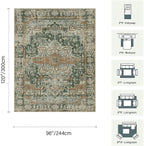 Rugxara 8x10 Area Rugs for Living Room Bedroom, Large Washable Rug, Non Slip & - Image 2