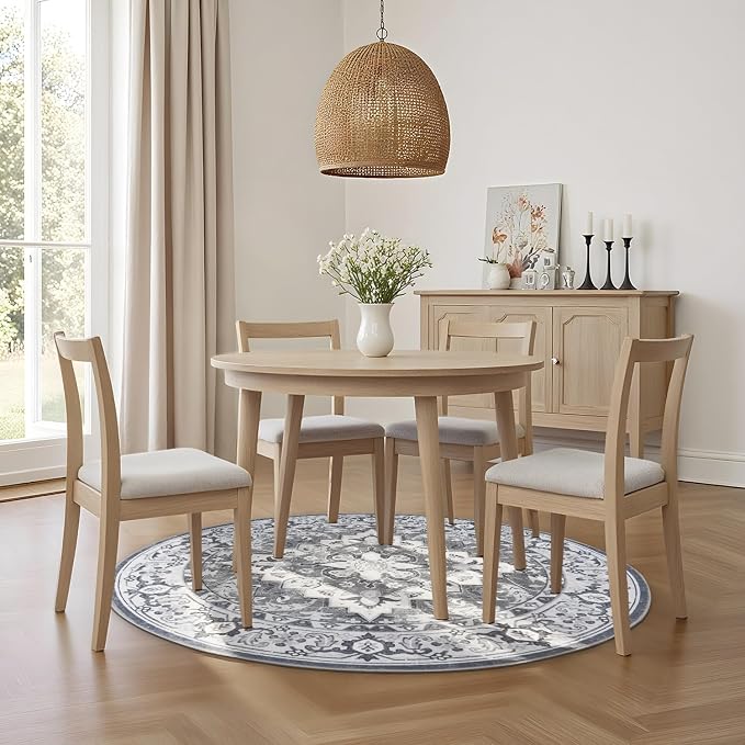 Lessymo 4FT Washable Round Area Rugs - Image 4
