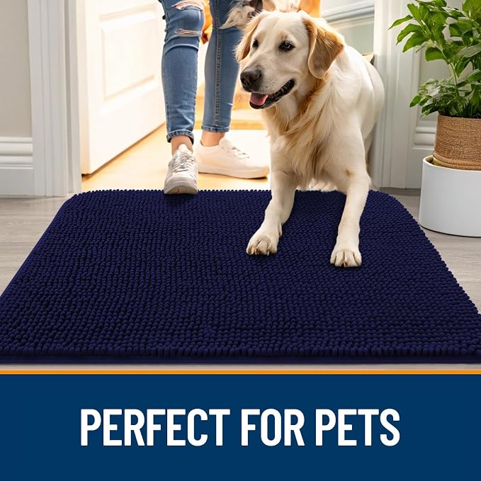 OLANLY Dog Door Mat for Muddy Paws 70x24, Absorbs Moisture and Dirt, Absorbent - Image 6