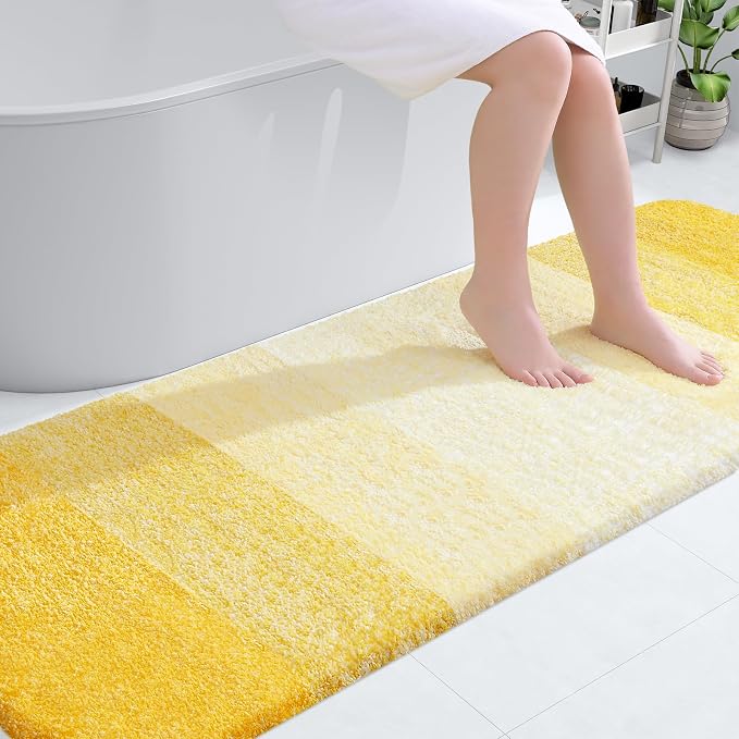 OLANLY Bathroom Runner Rugs Mat 70x24, Extra Soft Absorbent Microfiber Bath Rugs by OLANLY