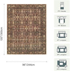 Rugxara 8x10 Area Rugs for Living Room Bedroom, Large Washable Christmas Rug - Image 2