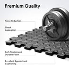 24 Pack Home Gym Mat, Puzzle Exercise Mat, EVA Interlocking Foam Floor Tiles - Image 3