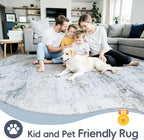 9x12 Area Rugs Washable Rug:Anti-Skid Abstract Modern Living Room Rug Soft Thin - Image 4
