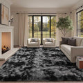 9x12 Ft Extra Large Shag Rugs for Living Room, Tie Dyed Ultra Soft Fluffy Furry by Cuzwlovita