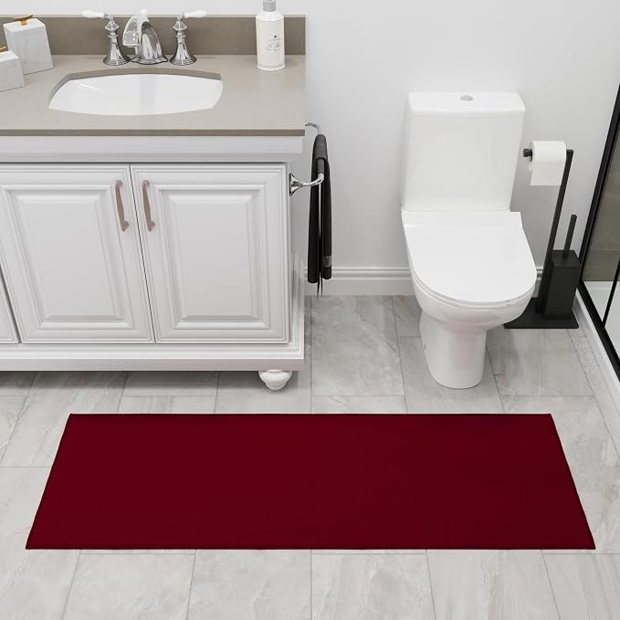 Ottomanson Hallway Runner Rug 1'10" x 6' Non Slip Solid Area Rugs Easy to Clean - Image 12