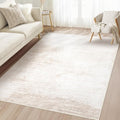 Area Rug 3x5 Washable Rug: Living Room Modern Abstract Rug Soft Non Slip by MXSANYOORUG