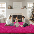 Mugorn Hot Pink Fluffy Soft Rugs - Image 6
