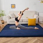 MAXYOYO Coral Velvet Area Rug, Thick Japanese Tatami Mat Living Room Carpet - Image 3