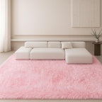 8x10 Area Rugs Living Room, Cute Pink Rug Large Plush Fluffy Bedroom Carpet - Image 4