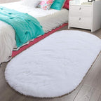 LOCHAS Bedroom Rug 2.6' x 5.3', Soft Oval Throw Rugs Carpet by LOCHAS