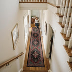 RELEANY Area Rugs Runner 2'x10' Washable Non-Slip, Floral Vintage Distress - Image 2