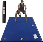 CAMBIVO Large Exercise Mat for Home Workout, Shoe-Friendly, Non-Slip Gym Mat by CAMBIVO