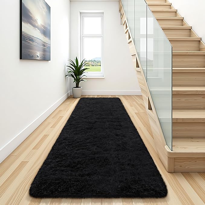 BENRON Soft Runner Rugs for Bedroom 2x8, Washable Long Runners for Hallway by BENRON