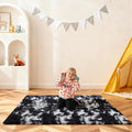 Black and White Rugs for Bedroom, 4x6 Fluffy Area Rugs for Living Room by Unknown