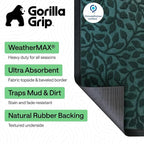 GORILLA GRIP 100% Waterproof All-Season WeatherMAX Doormat, US Designed Natural - Image 2