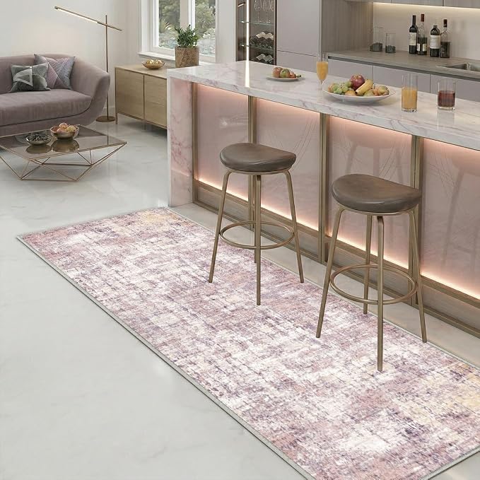 2x6 Rug for Entryway Hallway-No Slip Soft Carpets Modern Abstract Indoor Floor - Image 5