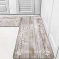HEBE Anti Fatigue Kitchen Mat Set of 2 Non Slip Cushioned Kitchen Mats by HEBE