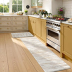 KIMODE Kitchen Anti Fatigue Mats, Farmhouse Abstract Kitchen Rugs Sets of 2 - Image 8