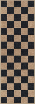 Lahome Colette Checkered Easy Jute Runner Rug, 2x6 Kitchen Runner Rug Non Slip - Image 7
