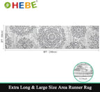 HEBE Hallway Runner Rug 2'x8' Washable Vintage Distressed Area Rugs Non Slip - Image 2