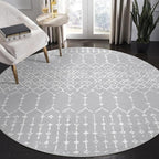 Lahome Moroccan Washable Round Rug 4Ft Round Area Rugs - Image 9