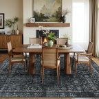 Rugxara 5x7 Area Rugs for Living Room Bedroom, Washable Rug, Non Slip & Low - Image 4