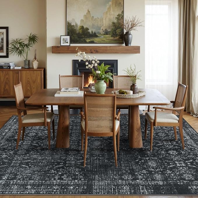 Rugxara 5x7 Area Rugs for Living Room Bedroom, Washable Rug, Non Slip & Low - Image 4