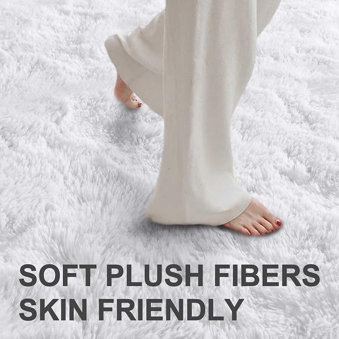 Area Rugs for Living Room, 6x9 Feet Soft Fluffy Shagg Plush Rug High Pile Large - Image 5