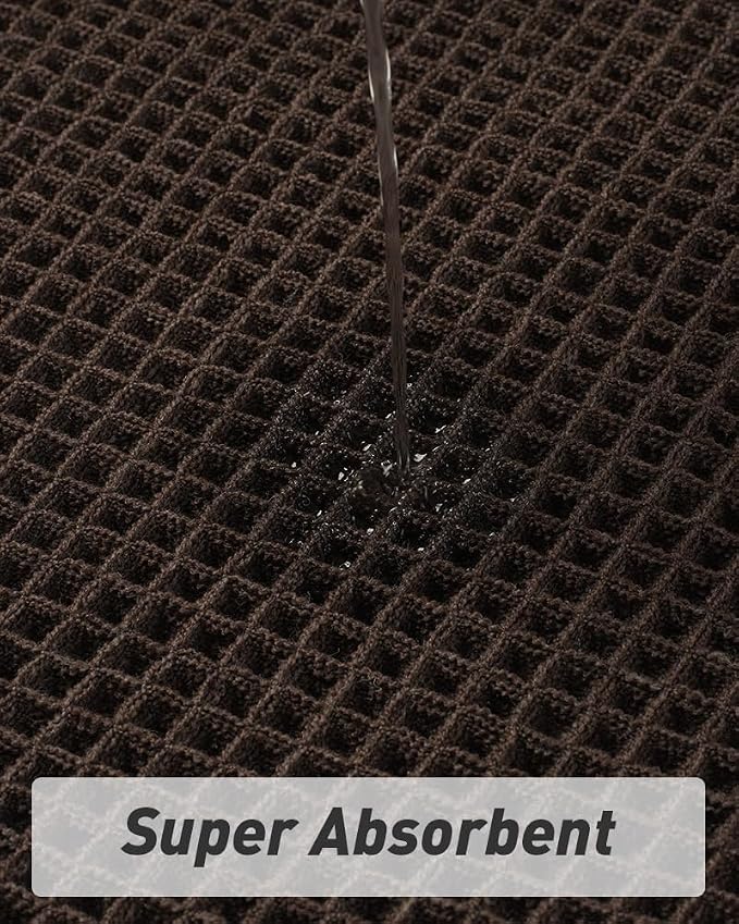 AMOAMI Upgraded Waffle Bath Mat, Super Absorbent Non Slip Bath Mats - Image 3