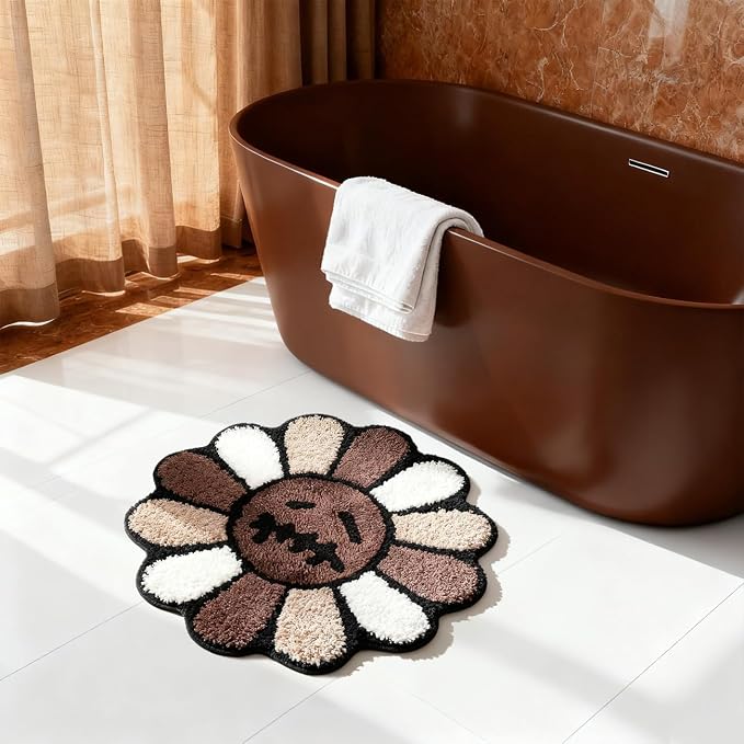 Trippy Happy Face Rug Cool Rugs Tufted Quick Dry Bath Mats - Image 7