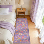 RELEANY Floral 2x5 Area Rugs Washable Print Boho Cute Carpet Non Slip Flower - Image 8