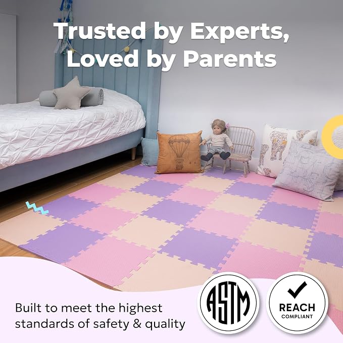 MioTetto Baby Play Mat, Soft Foam Floor Tiles - Image 4
