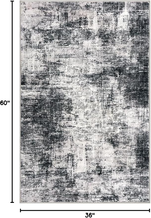IOHOUZE Abstract Area Rug 3x5 Ft Washable Rugs - Image 2