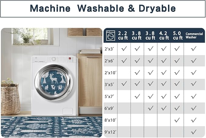 Srugn Washable Rugs 8x10 Area Rugs - Image 9