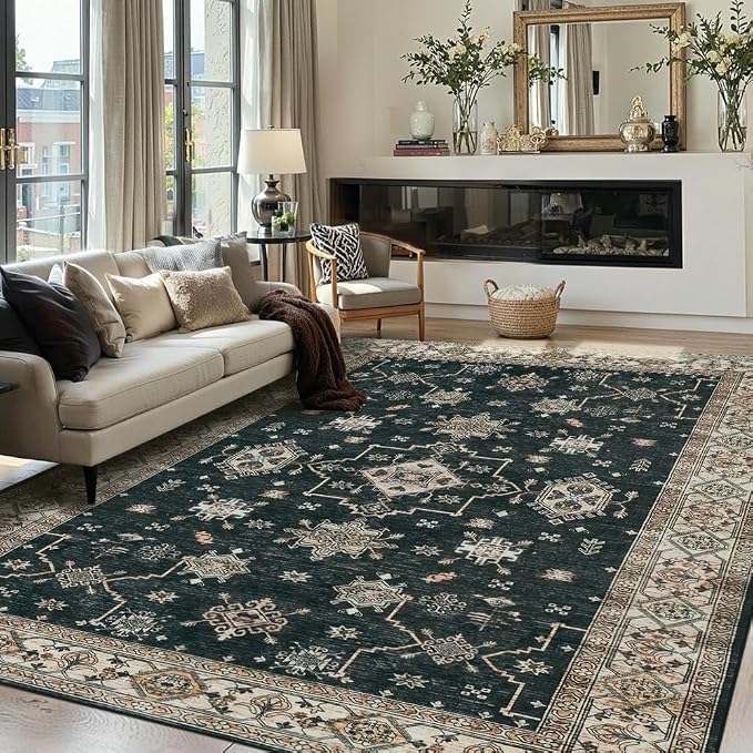 Rugxara 6x9 Area Rugs for Living Room Bedroom, Large Washable Rug, Non Slip & - Image 4