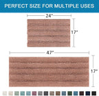 H.VERSAILTEX 2 Piece Set Bathroom Rugs Bath Mats Sets Super Absorbent Chenille - Image 2