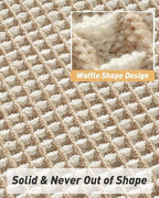 AMOAMI Upgraded Waffle Bath Mat, Super Absorbent Non Slip Bath Mats - Image 5