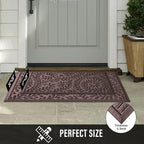HIYARD Front Door Mat, Absorbent Dirt Trapping Welcome Door Mat Indoor Outdoor - Image 7