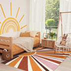 LIVEBOX Retro Sun Rug 4x6 Large Boho Rug - Image 3