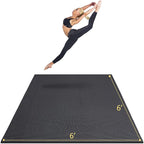GXMMAT Large Yoga Mat 6'x4'/6'x6'/7'x5', Extra Thick Workout Mats by GXMMAT