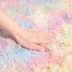 AROGAN Soft Rainbow Area Rugs for Girls Room 5x8 Feet, Fluffy Girls Bedroom Rugs - Image 3