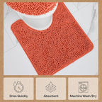 GORILLA GRIP Plush Absorbent Shaggy Chenille Bath Rug Mat - Image 7