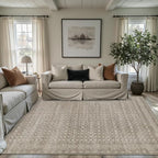 Area Rugs 5x7, Washable Rugs for Living Room, Vintage Boho Rug for Office - Image 4