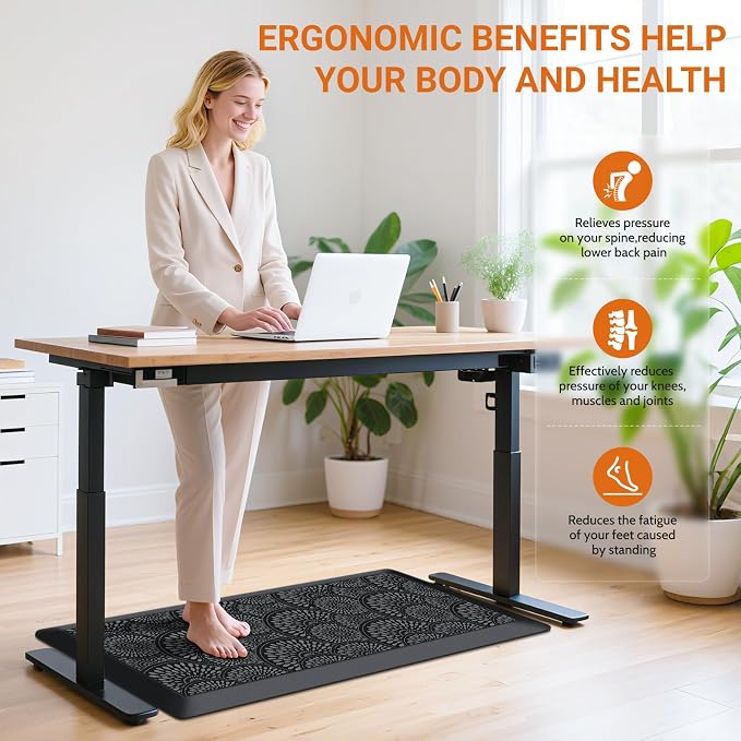 Mattitude 4/5 Inch Kitchen Mat, 20x38in Heavy Duty Ergonomic Comfort Foam - Image 5