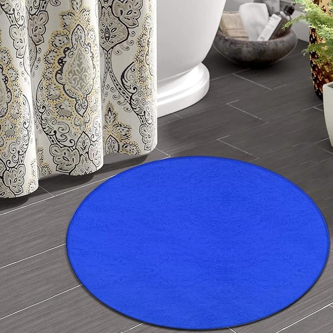 Home Decor Non Slip Kitchen Office Circle Rug, Machine Washable Modern Round - Image 4